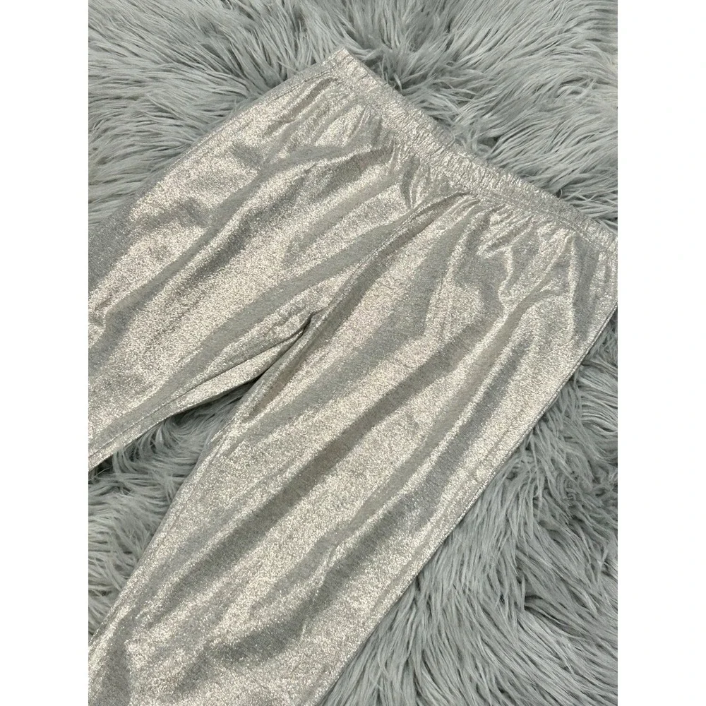 Siaomimi Girls Gold/Silver‎ Shimmer Leggings Size 14Y NWT ($38)